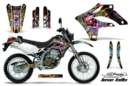 Dirt Bike Graphics Kit MX Decal Wrap For Kawasaki KLX250S 2004-2007 EDHLK BLACK-atv motorcycle utv parts accessories gear helmets jackets gloves pantsAll Terrain Depot