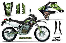 Dirt Bike Graphics Kit MX Decal Wrap For Kawasaki KLX250S 2004-2007 HATTER BLACK GREEN-atv motorcycle utv parts accessories gear helmets jackets gloves pantsAll Terrain Depot