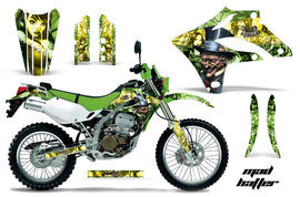 Dirt Bike Graphics Kit MX Decal Wrap For Kawasaki KLX250S 2004-2007 HATTER YELLOW GREEN-atv motorcycle utv parts accessories gear helmets jackets gloves pantsAll Terrain Depot