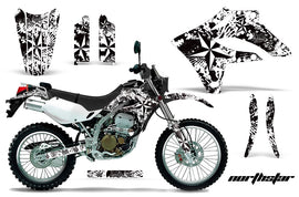 Dirt Bike Graphics Kit MX Decal Wrap For Kawasaki KLX250S 2004-2007 NORTHSTAR WHITE-atv motorcycle utv parts accessories gear helmets jackets gloves pantsAll Terrain Depot