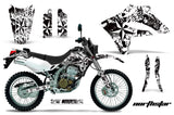 Dirt Bike Graphics Kit MX Decal Wrap For Kawasaki KLX250S 2004-2007 NORTHSTAR WHITE