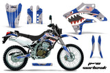 Dirt Bike Graphics Kit MX Decal Wrap For Kawasaki KLX250S 2004-2007 WARHAWK BLUE