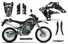 Load image into Gallery viewer, Dirt Bike Graphics Kit MX Decal Wrap For Kawasaki KLX250S 2004-2007 REAPER BLACK-atv motorcycle utv parts accessories gear helmets jackets gloves pantsAll Terrain Depot