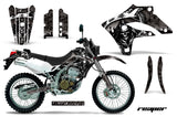 Dirt Bike Graphics Kit MX Decal Wrap For Kawasaki KLX250S 2004-2007 REAPER BLACK