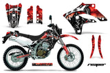 Dirt Bike Graphics Kit MX Decal Wrap For Kawasaki KLX250S 2004-2007 REAPER RED