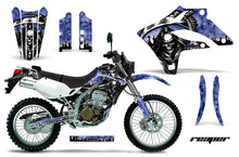 Load image into Gallery viewer, Dirt Bike Graphics Kit MX Decal Wrap For Kawasaki KLX250S 2004-2007 REAPER BLUE-atv motorcycle utv parts accessories gear helmets jackets gloves pantsAll Terrain Depot