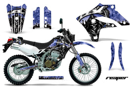 Dirt Bike Graphics Kit MX Decal Wrap For Kawasaki KLX250S 2004-2007 REAPER BLUE-atv motorcycle utv parts accessories gear helmets jackets gloves pantsAll Terrain Depot