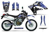 Dirt Bike Graphics Kit MX Decal Wrap For Kawasaki KLX250S 2004-2007 REAPER BLUE