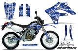 Dirt Bike Graphics Kit MX Decal Wrap For Kawasaki KLX250S 2004-2007 SSSH BLACK BLUE