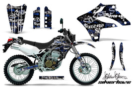 Dirt Bike Graphics Kit MX Decal Wrap For Kawasaki KLX250S 2004-2007 SSSH BLUE BLACK-atv motorcycle utv parts accessories gear helmets jackets gloves pantsAll Terrain Depot