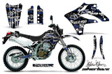 Dirt Bike Graphics Kit MX Decal Wrap For Kawasaki KLX250S 2004-2007 SSSH BLUE BLACK