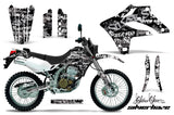 Dirt Bike Graphics Kit MX Decal Wrap For Kawasaki KLX250S 2004-2007 SSSH WHITE BLACK