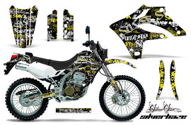 Dirt Bike Graphics Kit MX Decal Wrap For Kawasaki KLX250S 2004-2007 SSSH YELLOW BLACK-atv motorcycle utv parts accessories gear helmets jackets gloves pantsAll Terrain Depot