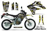 Dirt Bike Graphics Kit MX Decal Wrap For Kawasaki KLX250S 2004-2007 SSSH YELLOW BLACK