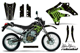 Dirt Bike Graphics Kit MX Decal Wrap For Kawasaki KLX250S 2004-2007 RELOADED GREEN BLACK-atv motorcycle utv parts accessories gear helmets jackets gloves pantsAll Terrain Depot
