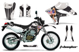 Dirt Bike Graphics Kit MX Decal Wrap For Kawasaki KLX250S 2004-2007 TBOMBER BLACK