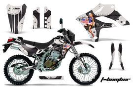 Graphics Kit MX Decal Wrap + # Plates For Kawasaki KLX250S 2004-2007 TBOMBER BLACK-atv motorcycle utv parts accessories gear helmets jackets gloves pantsAll Terrain Depot