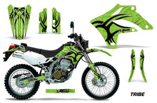 Load image into Gallery viewer, Dirt Bike Graphics Kit MX Decal Wrap For Kawasaki KLX250S 2004-2007 TRIBE BLACK GREEN-atv motorcycle utv parts accessories gear helmets jackets gloves pantsAll Terrain Depot