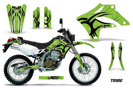 Dirt Bike Graphics Kit MX Decal Wrap For Kawasaki KLX250S 2004-2007 TRIBE BLACK GREEN-atv motorcycle utv parts accessories gear helmets jackets gloves pantsAll Terrain Depot