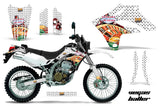 Dirt Bike Graphics Kit MX Decal Wrap For Kawasaki KLX250S 2004-2007 VEGAS WHITE