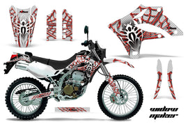 Dirt Bike Graphics Kit MX Decal Wrap For Kawasaki KLX250S 2004-2007 WIDOW RED WHITE-atv motorcycle utv parts accessories gear helmets jackets gloves pantsAll Terrain Depot