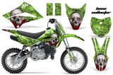Dirt Bike Graphics Kit Decal Sticker Wrap For Kawasaki KLX110L 2010-2016 BONES GREEN