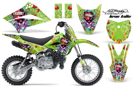 Dirt Bike Graphics Kit Decal Sticker Wrap For Kawasaki KLX110L 2010-2016 EDHP GREEN-atv motorcycle utv parts accessories gear helmets jackets gloves pantsAll Terrain Depot
