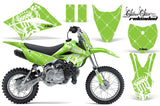 Dirt Bike Graphics Kit Decal Sticker Wrap For Kawasaki KLX110L 2010-2016 RELOADED WHITE GREEN