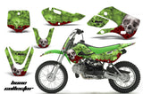 Decal Graphic Kit Wrap For Kawasaki KLX 110 2002-2009 KX 65 2002-2018 BONES GREEN