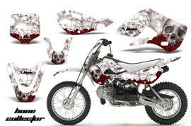Decal Graphic Kit Wrap For Kawasaki KLX 110 2002-2009 KX 65 2002-2018 BONES WHITE-atv motorcycle utv parts accessories gear helmets jackets gloves pantsAll Terrain Depot