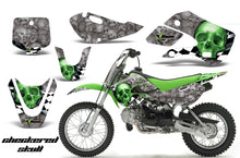 Load image into Gallery viewer, Decal Graphic Kit Wrap For Kawasaki KLX 110 2002-2009 KX 65 2002-2018 CHECKERED GREEN-atv motorcycle utv parts accessories gear helmets jackets gloves pantsAll Terrain Depot