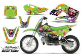 Decal Graphic Kit Wrap For Kawasaki KLX 110 2002-2009 KX 65 2002-2018 EDHLK GREEN