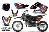 Decal Graphic Kit Wrap For Kawasaki KLX 110 2002-2009 KX 65 2002-2018 EDHP BLUE