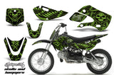 Decal Graphic Kit Wrap For Kawasaki KLX 110 2002-2009 KX 65 2002-2018 HISH GREEN