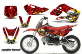 Decal Graphic Kit Wrap For Kawasaki KLX 110 2002-2009 KX 65 2002-2018 MOTORHEAD RED