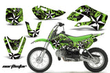Decal Graphic Kit Wrap For Kawasaki KLX 110 2002-2009 KX 65 2002-2018 NORTHSTAR GREEN