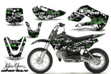 Decal Graphic Kit Wrap For Kawasaki KLX 110 2002-2009 KX 65 2002-2018 SSSH GREEN BLACK