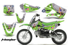Load image into Gallery viewer, Decal Graphic Kit Wrap For Kawasaki KLX 110 2002-2009 KX 65 2002-2018 TBOMBER GREEN-atv motorcycle utv parts accessories gear helmets jackets gloves pantsAll Terrain Depot