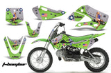 Decal Graphic Kit Wrap For Kawasaki KLX 110 2002-2009 KX 65 2002-2018 TBOMBER GREEN