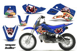 Decal Graphic Kit Wrap For Kawasaki KLX 110 2002-2009 KX 65 2002-2018 VEGAS BLUE