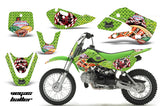 Decal Graphic Kit Wrap For Kawasaki KLX 110 2002-2009 KX 65 2002-2018 VEGAS GREEN