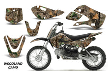 Load image into Gallery viewer, Decal Graphic Kit Wrap For Kawasaki KLX 110 2002-2009 KX 65 2002-2018 WOODLAND CAMO-atv motorcycle utv parts accessories gear helmets jackets gloves pantsAll Terrain Depot
