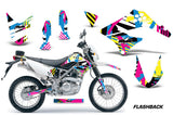Dirt Bike Graphics Kit Decal Sticker Wrap For Kawasaki KLX125 2010-2016 FLASHBACK