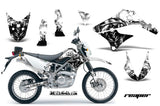 Dirt Bike Graphics Kit Decal Sticker Wrap For Kawasaki KLX125 2010-2016 REAPER WHITE