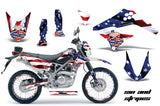 Graphics Kit Decal Sticker Wrap + # Plates For Kawasaki KLX125 2010-2016 USA SINS