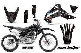 Dirt Bike Decal Graphics Kit Sticker Wrap For Kawasaki KLX140 2008-2018 HATTER BLACK-atv motorcycle utv parts accessories gear helmets jackets gloves pantsAll Terrain Depot