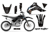 Dirt Bike Decal Graphics Kit Sticker Wrap For Kawasaki KLX140 2008-2018 HATTER BLACK