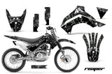 Dirt Bike Decal Graphics Kit Sticker Wrap For Kawasaki KLX140 2008-2018 REAPER BLACK