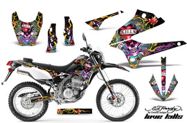 Dirt Bike Decals Graphics Kit Sticker Wrap For Kawasaki KLX250 2008-2018 EDHLK BLACK-atv motorcycle utv parts accessories gear helmets jackets gloves pantsAll Terrain Depot