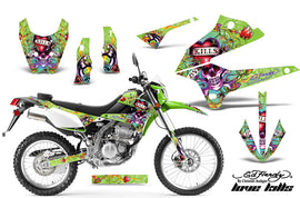 Dirt Bike Decals Graphics Kit Sticker Wrap For Kawasaki KLX250 2008-2018 EDHLK GREEN-atv motorcycle utv parts accessories gear helmets jackets gloves pantsAll Terrain Depot